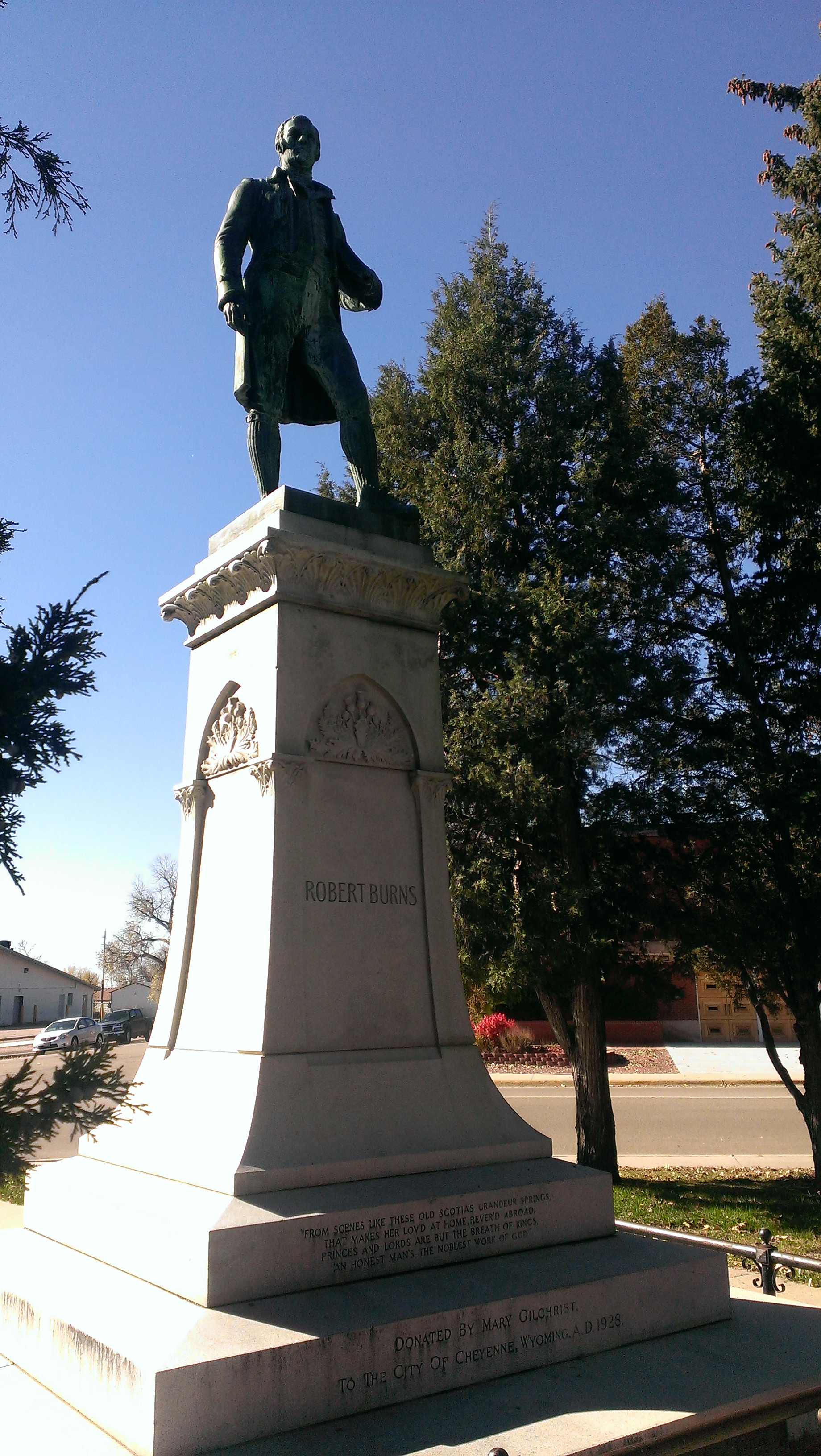 Burns Statue Cheyenne